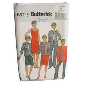 Butterick Misses Jacket Dress Skirt Pants Sewing Pattern Sz 8-16 B5719 - Uncut